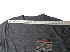 Beautiful Giant Mens Gray Short Sleeve Pocket T-Shirt Size L Crewneck
