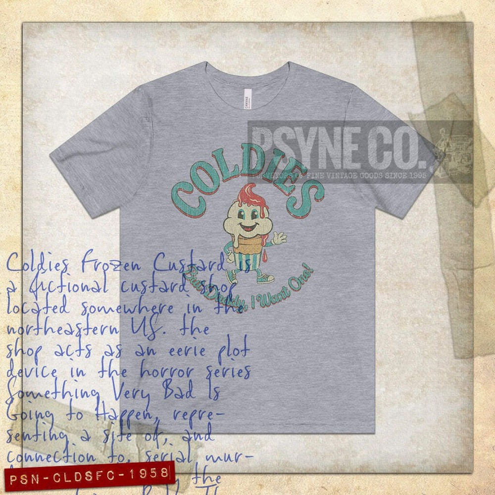 Coldies Frozen Custard 1958 Vintage Men’s T-Shirt