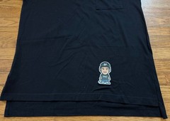 NEW VTG MENS LIZ CLAIBORNE BLANK BLACK POCKET TEE SHIRT 90S RARE Y2K DESIGNER L