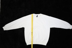 Gildan Heavy Blend Blank Long Sleeve Plain White Sweatshirt Mens Large Lot Of 12