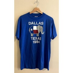 Vintage 1984 Republican National Convention Dallas Ronald Reagan T-shirt Large