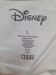DISNEY Neff Mens MICKEY MOUSE SZ Lg White Tank Top Graphic Logo NWT