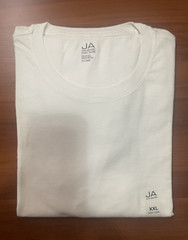 JA John Ashford Men’s Soft Jersey Short Sleeve Crew-Neck T-Shirt White Size XXL