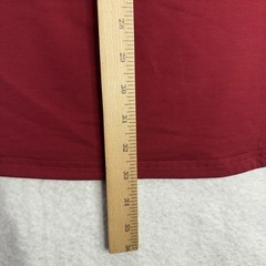 Bylt Mens Drop Cut Lux Tee Shirt 2XL Red Curved Hem Premium Basics Casual