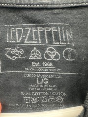 Led Zeppelin In Concert 22 June 1977 California T Shirt Mens Large Gray Graphic