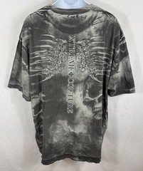 Xtreme Couture Skull & Bones Double-Sided AOP T-Shirt Men’s Size 5XL