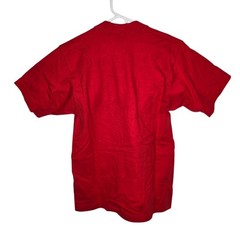 Vintage L Red Single Stitch Kailua Kona Hawaii T-Shirt FOL Gold Foil Sailboats