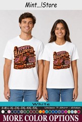 Howdy Halloween Shirt, Western Haunted Motel Pumpkin Tee