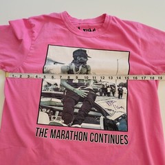 Nipsey Hussle T shirt MED Pink Marathon Continues Mixtape Hip Hop Rose Clique