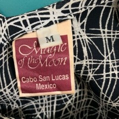 Geometric Lines Maxi Dress Sleeveless Cabo San Lucas Size Medium Soft Rayon
