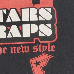 Vintage Y2K Famous-Stars-And-Straps Shirt 2XL 25×29 Black