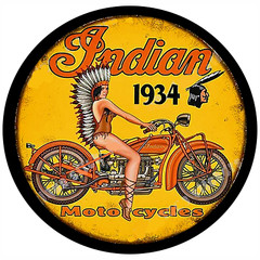 Indian motorcycle sticker sign vintage replicia laptop bumper cups 4 sizes