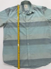 Polo Mens Shirt Light Blue Striped Cotton Button Up Logo XL Regular