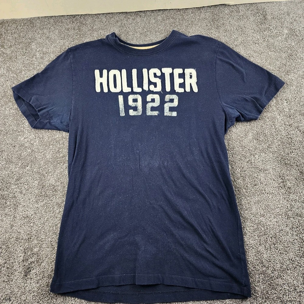 Y2K Hollister Shirt Adult Large Dark Blue Casual Unisex Preppy Beach