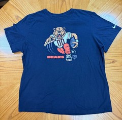 Chicago Bears The Nike Tee Bear Graphic Size XL Navy Blue NFL Football