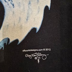 Raymond VanTilburg Art Off World Designs Flying Dragons Black Tee Tshirt XL
