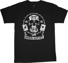 SALE! – Mens 5XLT – Big and Tall T-shirt Born Lucky Mens Tall Graphic Tee Shirts