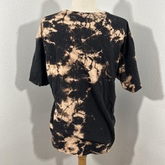 AC DC T Shirt Men Large Black Rock Highway To Hell Tie Dye Bleach Wash