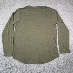 Goodlife Shirt Mens XL Green Long Sleeve Crew Neck Tri Blend Soft USA Curve Hem