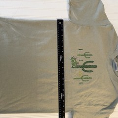 Green studded women’s Cactus Desert Graphic Tee S Hanes Heavyweight 50/50