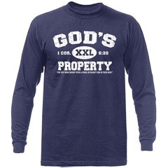 God’s Property Christian Religious God Bible Church Jesus Christ Long Sleeve