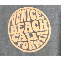 Vintage 70’s Style Venice Beach California Graphics BLUE T Shirt Mens Size LARGE