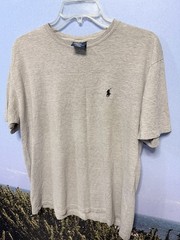 Vintage Polo Ralph Lauren Shirt Men’s Medium Gray Tee 90s USA fabric Pony