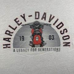 Harley-Davidson Shirt Mens 2XL Gray Museum Milwaukee WI Motorcycle Biker Tee