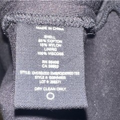 Brand New Helmut Lang Men’s Black Oversize Embroidered Tee Size Medium MSRP $310