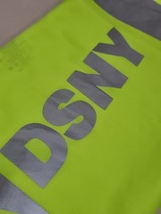 VTG DSNY NYC SANITATION NEW YORK CITY WORK SAFETY SHIRT VEST UNIFORM MTA NYPD