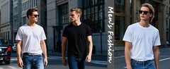 Mens Cotton Crewneck T-Shirt Short Sleeve Plain Tee Moisture Wicking Casual Tops