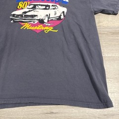 Ford Mustang Shirt Detroit MI 80’s Car Men’s Blue XL ComfortWash Cotton Tee