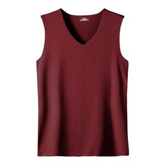 MEN’S ICE SILK SLEEVELESS V-NECK VEST – LIGHTWEIGHT BREATHABLE SUMMER TANK TOP