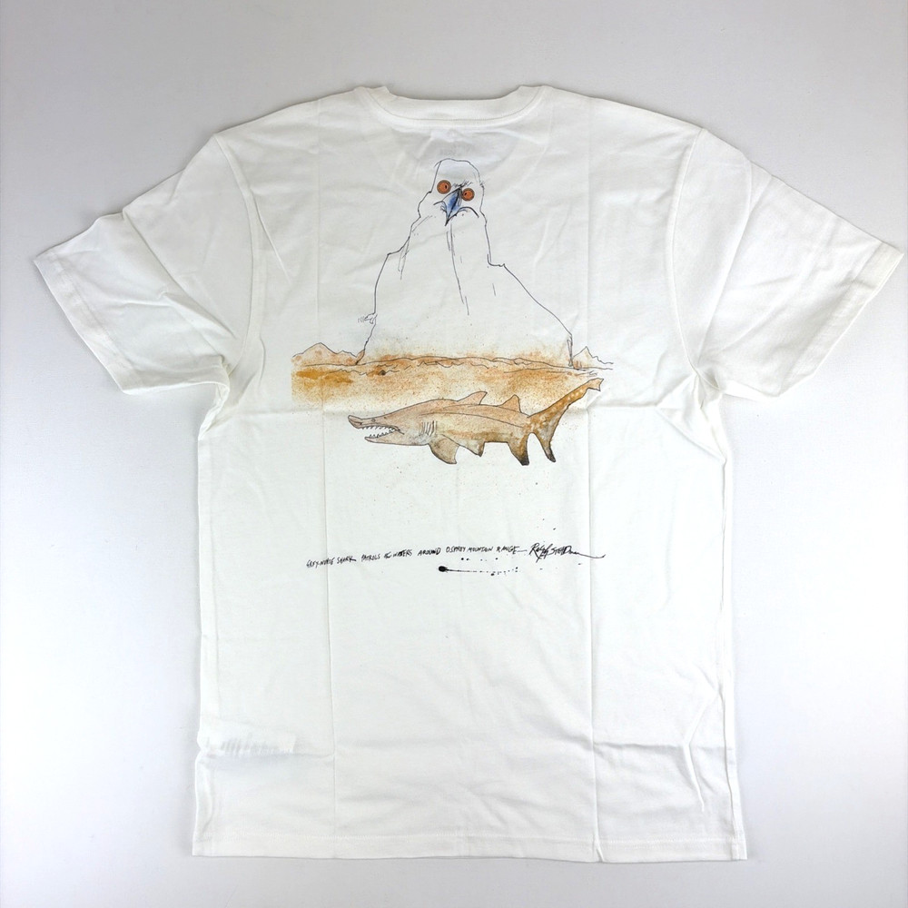 Vans Vault x Ralph Steadman Shark T-shirt Mens M Organic Cotton WildAid