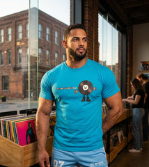 T-Shirt: Keep the Vinyl Alive Ocean Blue T-shirts: Big Boy sizes Large – 6x
