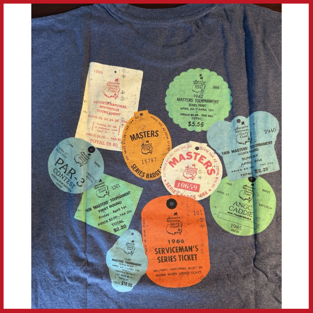 HOT NEW – 2026 Augusta National Masters Badges T-shirt Print Gildan
