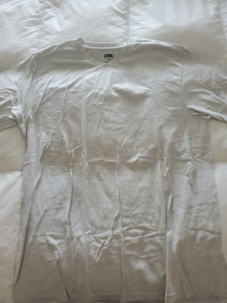CSG Work T-Shirt, Gray, Men’s, Size 3XL, 0167