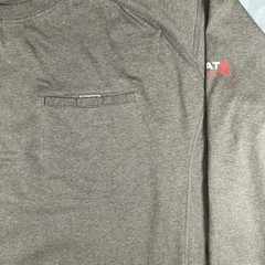 Ariat FR T Shirt Mens 2XL Brown Long Sleeve WorkWear CAT 2 Fire Resistant