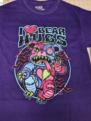Black Matter Graphic Bear Hugs T Shirt Horror Bear Streetwear Festival Medium