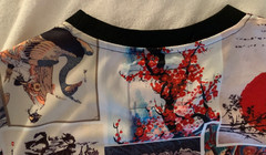 Fresh Prints Of Tokyo By Drill Clothing Co. Polyester Size: LARGE Japanese Print