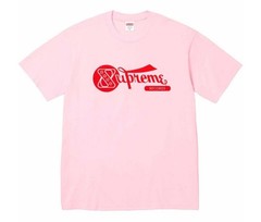 NWT Supreme Records Pink & Red Streetwear T Shirt Size XL #SS24T40