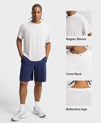 Men’s Running Shirts Quick Dry Lightweight Breathable Cooling Short Sleeve T-…