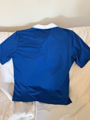 Adidas Climacool Men’s Polo Shirt, Royal Blue w/ White Contrast Color, Size Med