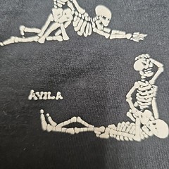 Fashion Victim Skeletons XL T-Shirt Vtg Single Stitch Made In Usa Glows IN Dark