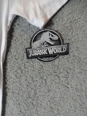 Jurassic World Screen Print T-Shirt White Universal City Studios Medium New