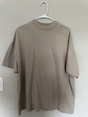 Fear of God Essentials Taupe Oversized T-Shirt Beige Heavyweight Tee Unisex