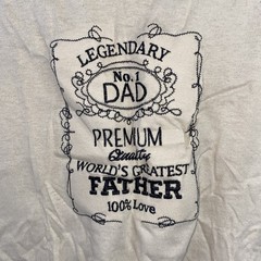 Gilden World’s Greatest Father T-Shirt And Cap # 1 Dad Large NEW Legendary