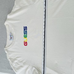 Guess x J Balvin Mens T-Shirt XL (44-46) 2020 Colores Smiley Rainbow Logo