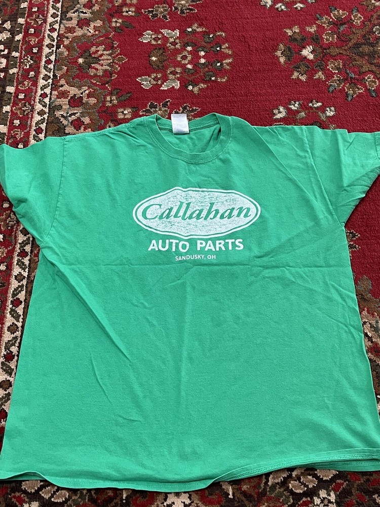 St Patrick’s day Gift Callahan Auto Parts Womens or Mens Crewneck T Shirt Tee☘️