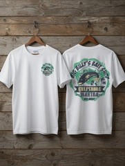 Vintage Fishing Bait Shop T-Shirt Coastal Angler Graphic Tee for Men
